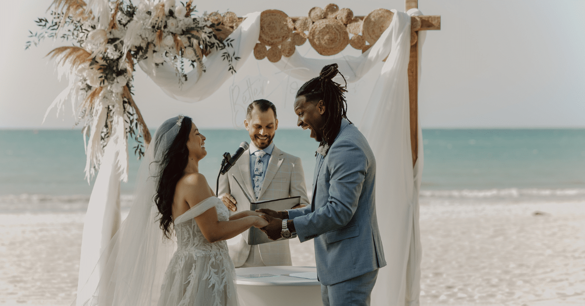 Couple getting married on the beach Couple Getting Married on the Beach
